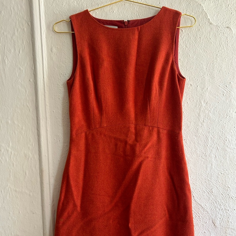 Elegant Sleeveless Orange Dress